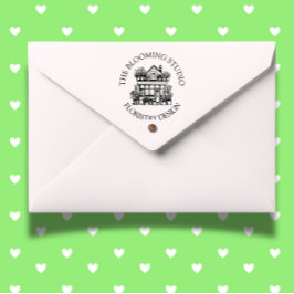 Bloem Storefront Rubber Stamp Zelfinktende Stempel