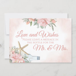 Bloem Strand Bericht in Fles Kaart