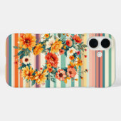 Bloem Strepen Retro (B) Case-Mate iPhone Case (Achterkant (horizontaal))