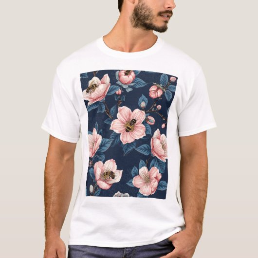 bloem t-shirt (Voorkant)