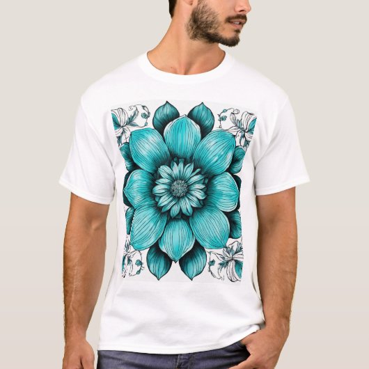 bloem t-shirt (Voorkant)