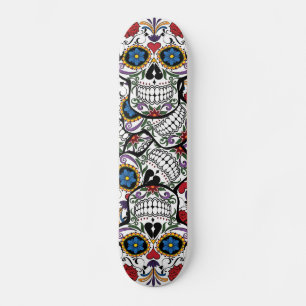 Bloem Tattoo Schedel Rozen Hart Skateboard Deck