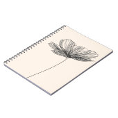 Bloem tekening notitieboek (Linkerzijde)