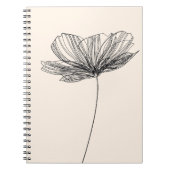 Bloem tekening notitieboek (Voorkant)