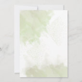 Bloem thema bruiloft kaart (Achterkant)