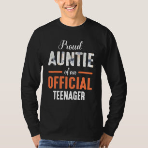 Bloem Trots Tante Van Een Officiele Tiener Niece N T-shirt