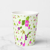 Bloem Tuin Dragonfly Papier Cups Servies Papieren Bekers (Rechts)