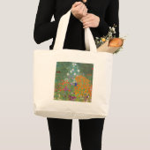 bloem + tuin + klimt + gustav + huishouden grote tote bag (Voorkant (product))