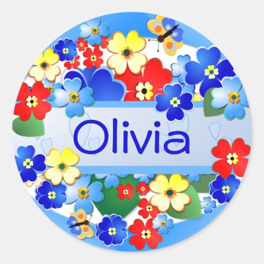 Bloem tuingoed ~ Gift Sticker (Voorkant)