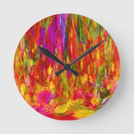 Bloem Val van heldere bloemkleur Ronde Klok