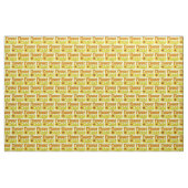 Bloem van 70 jaar met een kind met hippie gele zon stof (Fat Quarter)