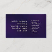 Bloem van de boom - Goud en parels Visitekaartje (Achterkant)