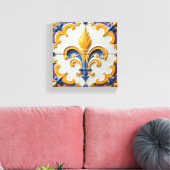 Bloem van de Kroon Canvas Afdruk (Insitu (Woonkamer))