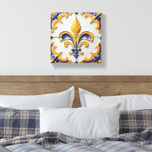 Bloem van de Kroon Canvas Afdruk (Insitu (Slaapkamer))