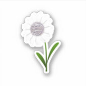 Bloem van de legersticker sticker (Voorkant)