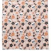 Bloem van de schedel douchegordijn (Voorkant)