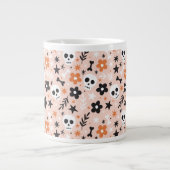 Bloem van de schedel extra grote beker (Voorkant)