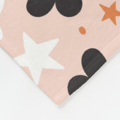 Bloem van de schedel fleece deken (Hoek)