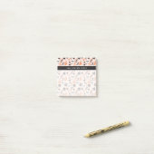 Bloem van de schedel post-it® notes (Op bureau)
