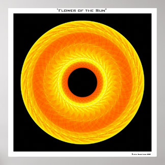 Bloem van de zon poster