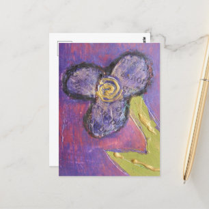 Bloem van gemengde media briefkaart