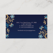 Bloem van het leven - bloeien Ornament Visitekaartje (Achterkant)