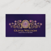 Bloem van het leven - bloeien Ornament Visitekaartje (Voorkant)