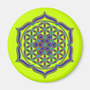 Bloem van het Leven / Bloem des Levens - Lotus Con Magneet
