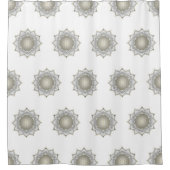 Bloem van het leven - bloesems Mandala 1 Douchegordijn (Voorkant)