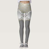 Bloem van het leven - bloesems Mandala 1 Leggings (Voorkant)