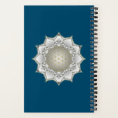 Bloem van het leven - bloesems Mandala 1 Notitieboek (Achterkant)