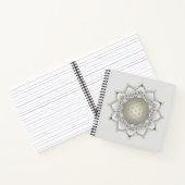 Bloem van het leven - bloesems Mandala 1 Notitieboek (Binnen)