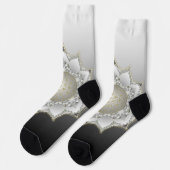 Bloem van het leven - bloesems Mandala 1 Sokken (Links)