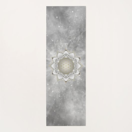 Bloem van het leven - bloesems Mandala 1 Yogamat (Achterkant)