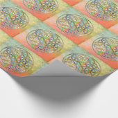 Bloem van het leven / Blume des Lebens - gouden kl Cadeaupapier (Hoek)