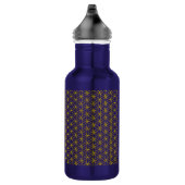 Bloem van het leven / Blume des Lebens - gouden pa Waterfles (Rechts)