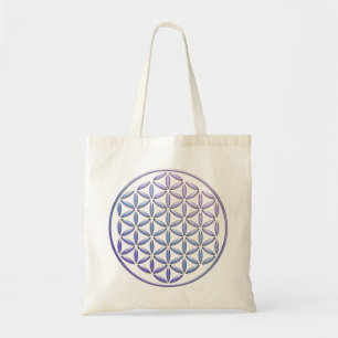 Bloem van het leven / Blume des Lebens - postzegel Tote Bag