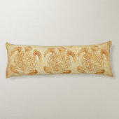 Bloem van het leven / Blume des Lebens - schildpad Lichaamskussen (Achterkant)