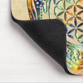 Bloem van het leven / Blume des Lebens - schildpad Muismat (Hoek)