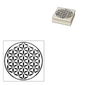 Bloem van het Leven / Blume des Lebens - Stamp I Rubberstempel (Gestempeld)