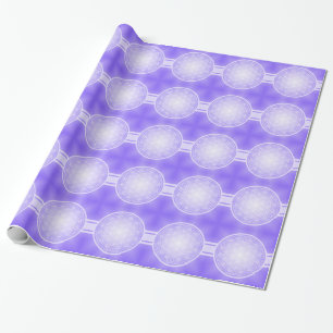 Bloem van het leven / Blume des Lebens - wit trans Cadeaupapier