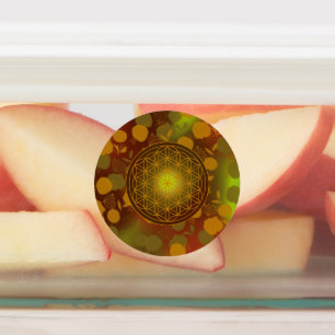 bloem van het leven, chakra, zen, heilige geometri labels