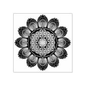 Bloem van het leven - Fractal Mandala II Rubberstempel (Afrduk)
