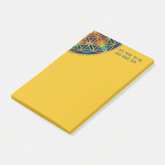 BLOEM VAN HET LEVEN - Fractale Bloesem 1 Post-it® Notes (Schuin)
