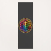 Bloem van het leven Geometrie Chakra Meditation Yogamat (Voorkant)