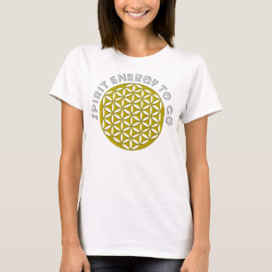 BLOEM VAN HET LEVEN - gestanst - SPIRIT-ENERGIE OM T-shirt