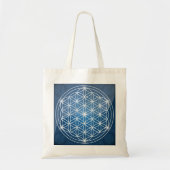 Bloem van het leven glanst tote bag (Voorkant)