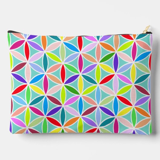 Bloem van het leven Grote Patroon – Meerkleurig Etui (Achterkant)