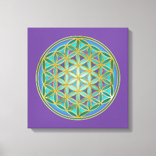 BLOEM VAN HET LEVEN - Heilig Geometrisch Ontwerp 1 Canvas Afdruk