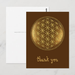 BLOEM VAN HET LEVEN - Heilige Geometrie Medaillon Briefkaart